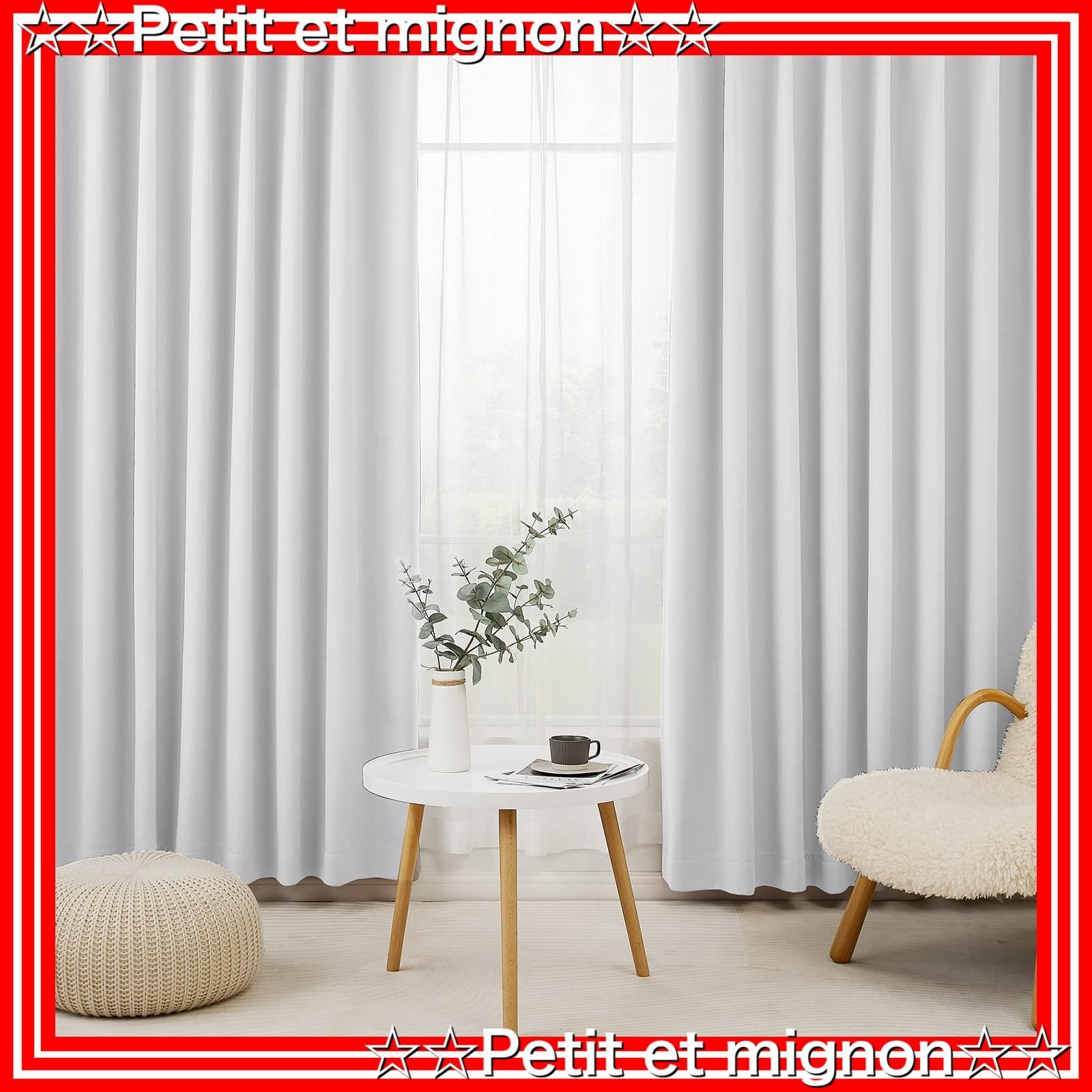 【長さ215センチ】遮光カーテン グレー 1級遮光 断熱 防寒 防音2枚組 Hansleep カーテン 1級遮光 2枚組 幅100cm丈220cm グレー 断熱 防寒