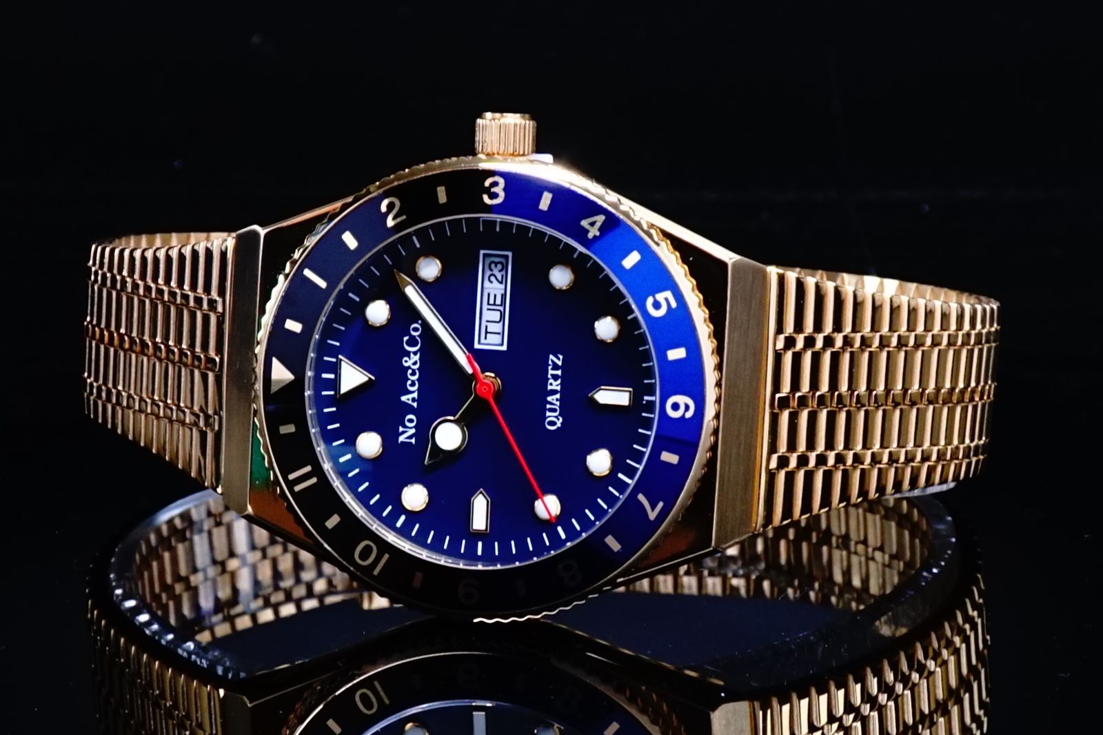 No Accessory&Co/No Acc&Co三代目逆輸入/サブマリーナ No Accessory&Co/No Acc&Co三代目逆輸入モデル/GOLD×BLACK×BLUE