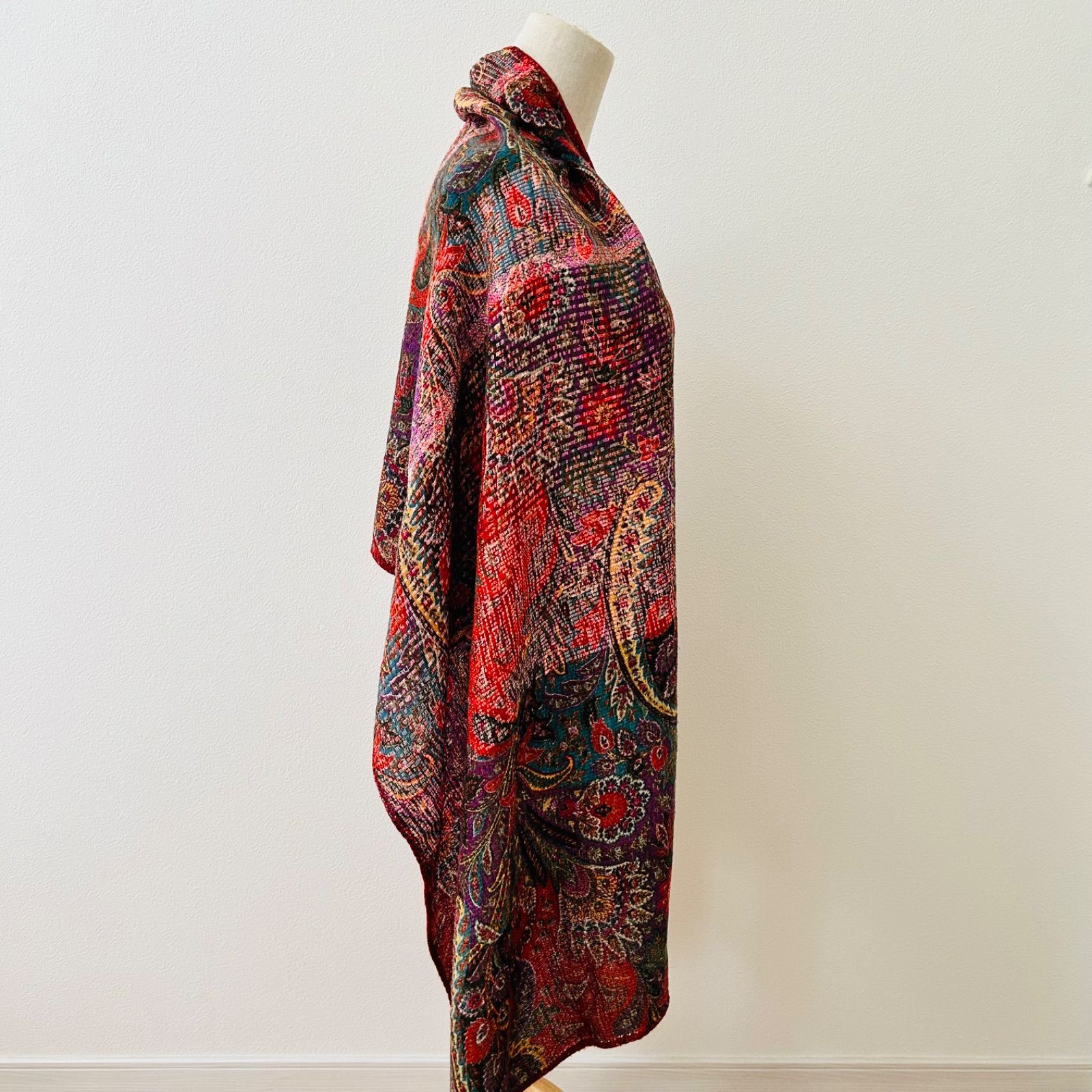 エトロ ペイズリー柄 赤系 ストール 大判 【公式通販】