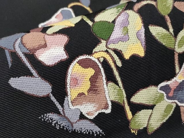 平和屋本店□極上 本加賀友禅作家 木村雨山画 九寸開き名古屋帯 唐織