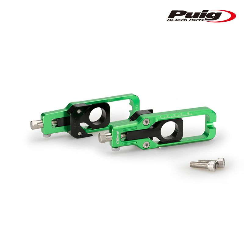 Puig 20690V CHAIN TENSIONER [GREEN] KAWASAKI ZX-10R (11-15) プーチ