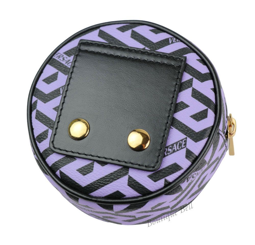 VERSACE ヴェルサーチ　グレカ　サークルポーチ hugall_rc-itxjephrglm2-llbk