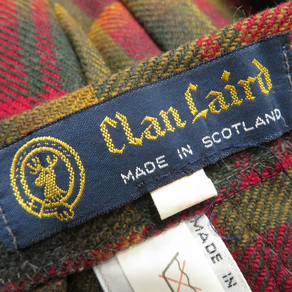 Clan Laird クランレアード ヴィンテージ スコットランド製 巻きスカート タータンチェック x878130i