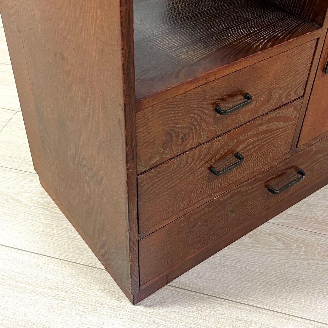 そ76)ヴィンテージ 茶箪 笥飾り棚 茶箪笥 タンス たんす 茶道具