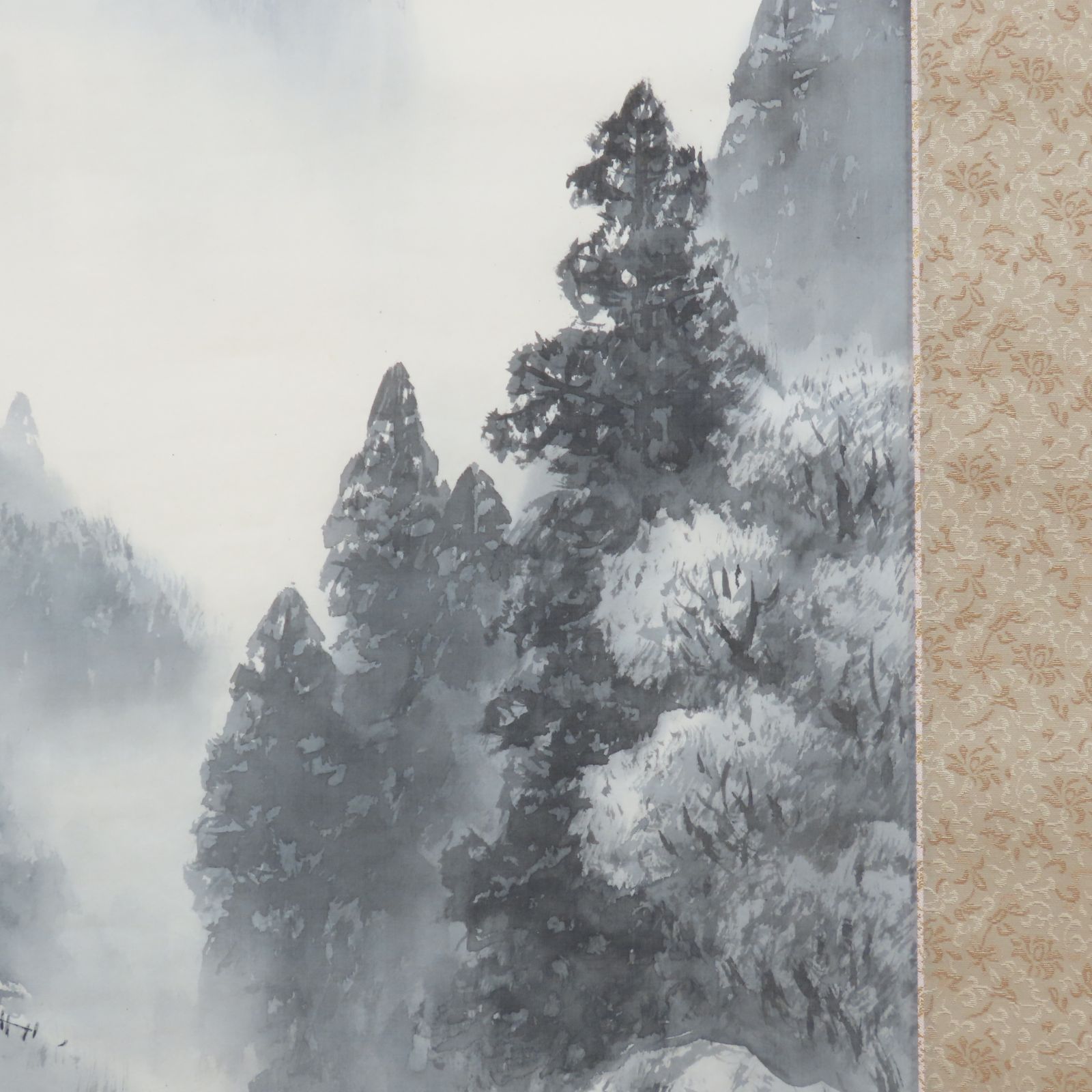 後藤桂月画「水墨山水」