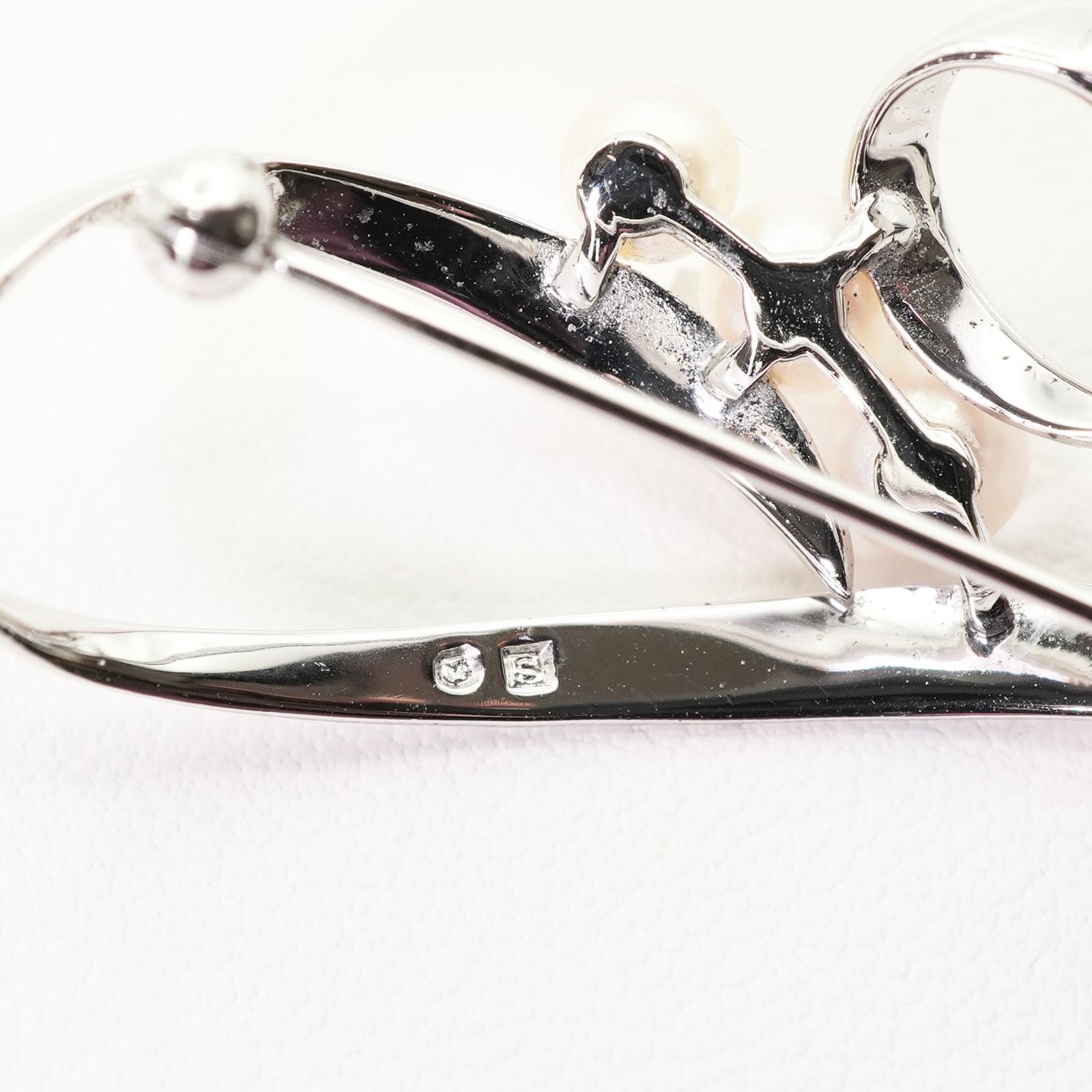 美品 ミキモト ハート 3P パール ブローチ シルバー/25-472S - メルカリ