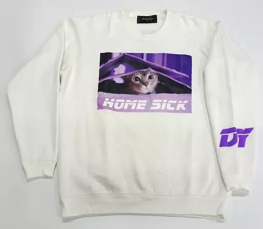 アウターウェア 山下大輝 Daiki Yamashita CAT SWEAT(スウェット) ホワイト フリーサイズ 「山下大輝×MILKBOY」 MILK/MILKBOY新宿店 完全受注生産限定