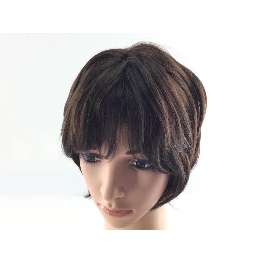 新品☆坂巻哲也プロデュース♪フルウィッグ人毛MIXショートスタイル☆c976 ヘアウィッグ 坂巻哲也プロデュース 人毛MIX フェミニンカール
