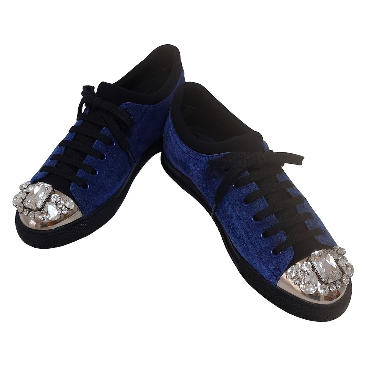 miumiu ミュウミュウ ビジュー ブラック スニーカー 37 MIUMIU