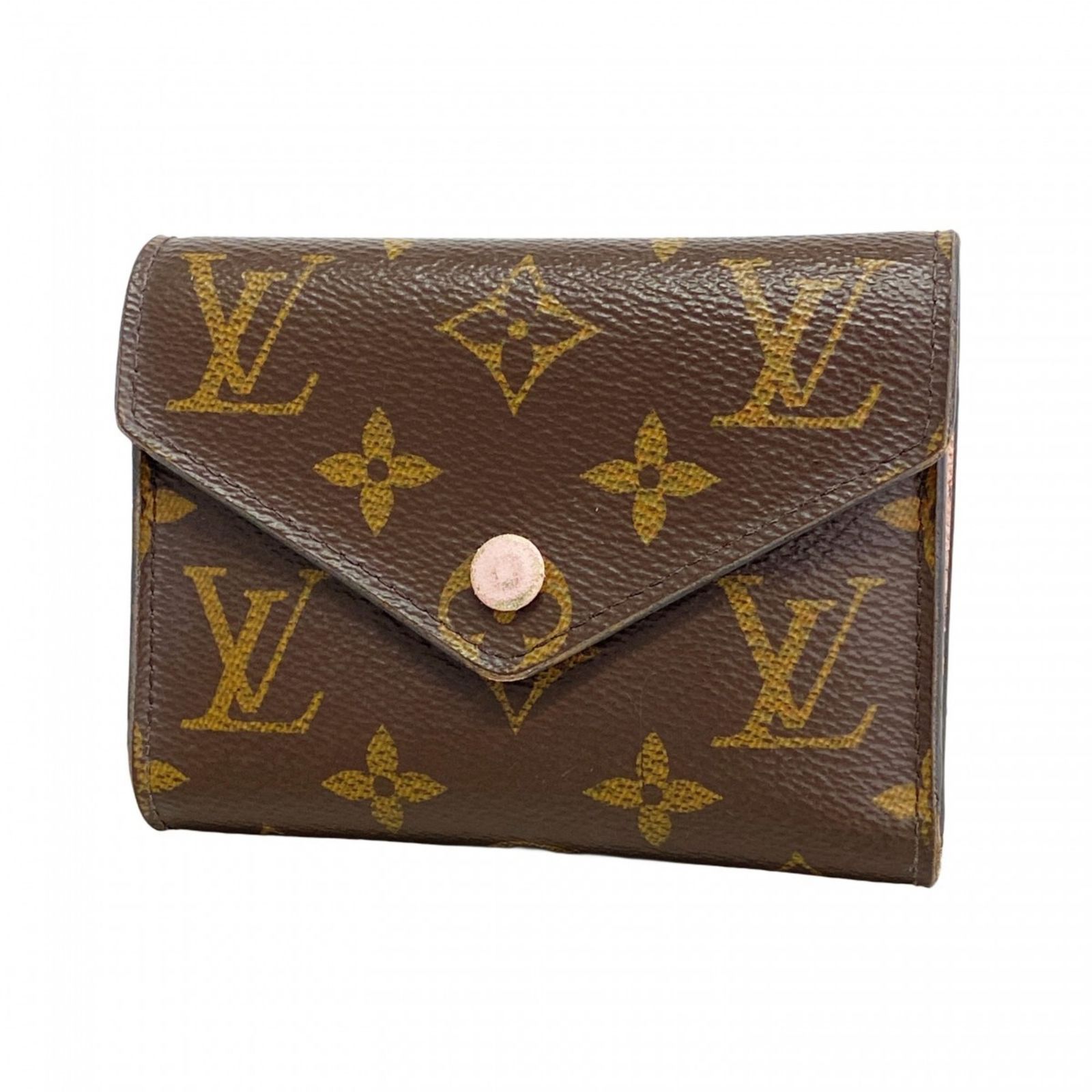 ルイ ヴィトン Louis Vuitton ルイ ヴィトン 三つ折り財布 モノグラム ポルトフォイユヴィクトリーヌ M62360 ローズバレリーヌレディース
