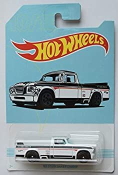 Hot Wheels 1:64 Scale die cast White/Black '63 Studebaker Champ 10/10