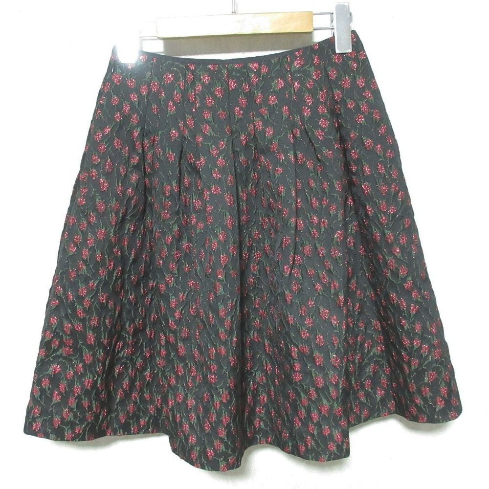 美品 M'S GRACY エムズグレイシー フラワージャガード スカート