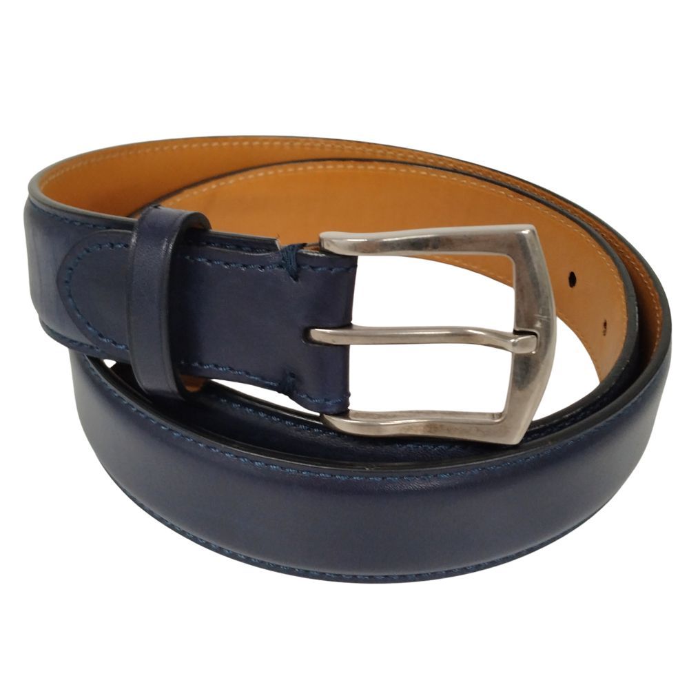 EDWARD GREEN エドワードグリーン レザー ベルト ネイビー サイズ 80相当 正規品 / 40441 EDWARD GREEN エドワードグリーン レザー ベルト ネイビー サイズ 80