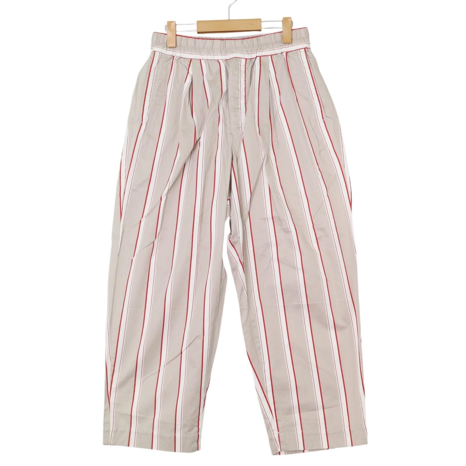 未使用】HAVERSACKハバーサックストライプワイドパンツMサイズ