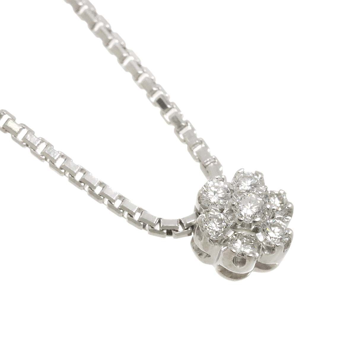 ダミアーニ 18k ダミアーニ DAMIANI ロゼット ダイヤ ネックレス 42cm K18 WG ホワイト