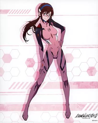 中古】キャンバスボード・キャンバスアート 真希波・マリ・イラスト