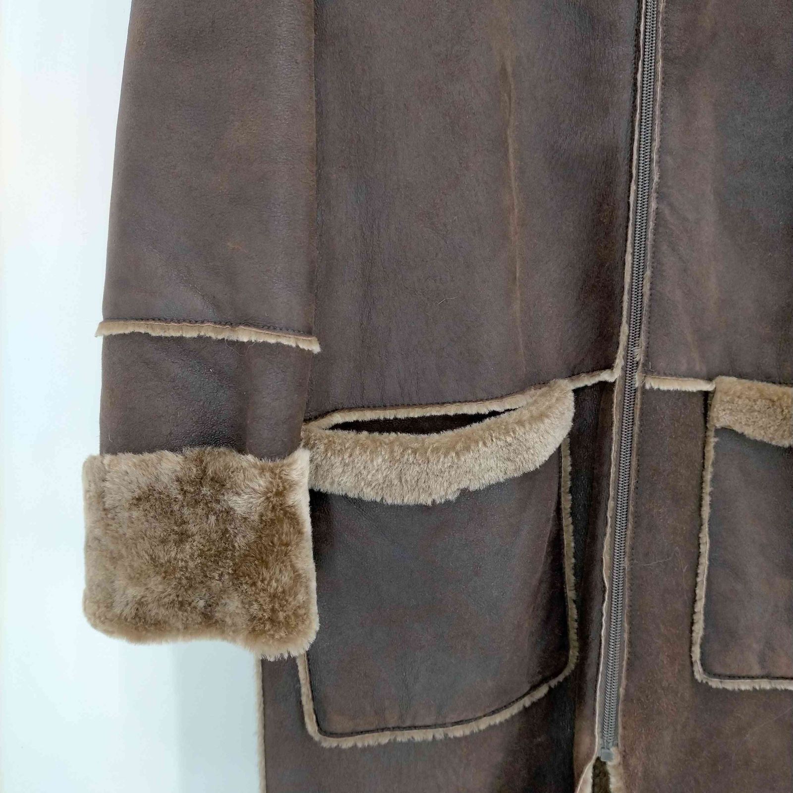 レコパン LES COPAINS MADE IN ITALY SHEARLING ムートンフーデッド