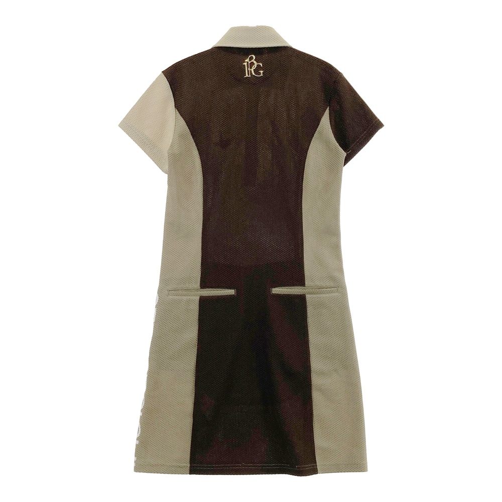 サイズ 1 1PIU1UGUALE3 GOLF GST155 半袖 ポロワンピース ブラウン系 240101524027 ゴルフウェア レディース ストスト