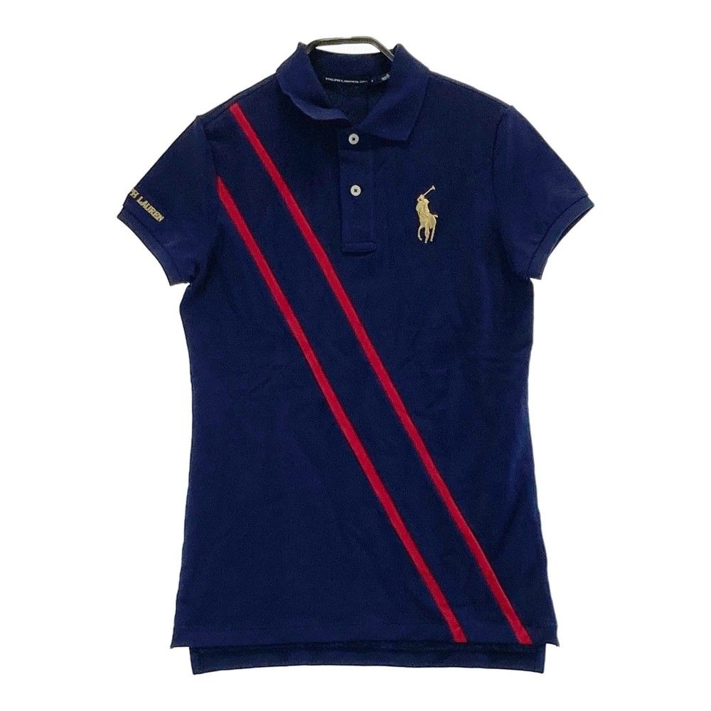 サイズ：S RALPH LAUREN SPORTS ラルフローレン  半袖 ポロシャツ  ネイビー系 [240101306008]# ゴルフウェア レディース ストスト