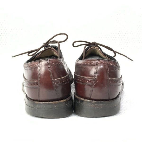70s 1972年製?★フローシャイムFlorsheim★サイズ9C★26.0-26.5-27.0cm★フルグローブ ウイングチップ ビジネスシューズ★赤茶◆is6-39 70s 1972年製?☆フローシャイムFlorsheim☆サイズ9C☆26.0-26.5-27.0cm