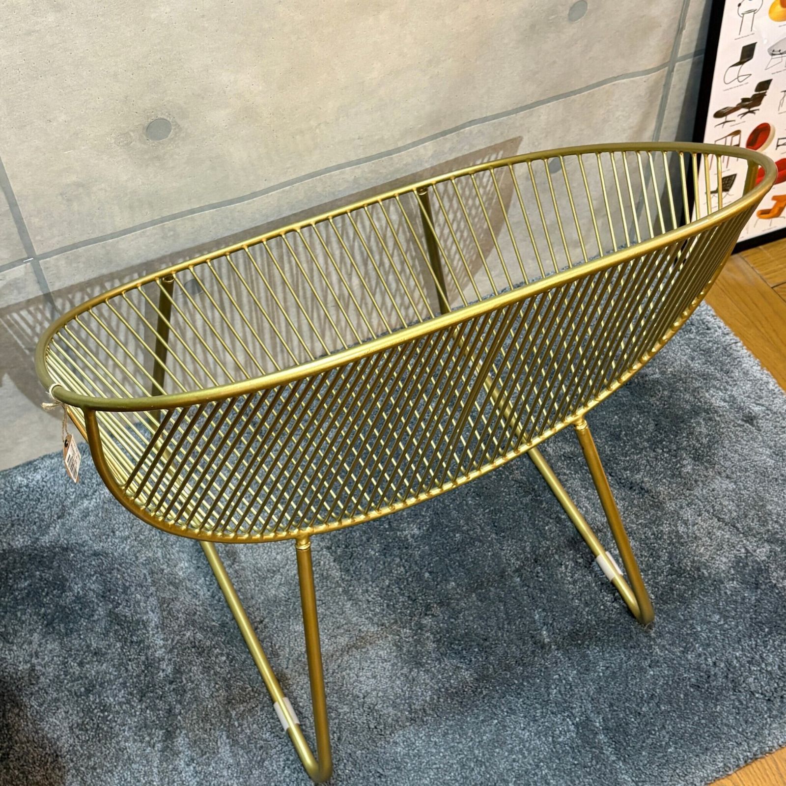 セール ワイヤーフレーム ラウンジチェア | アンティークゴールド