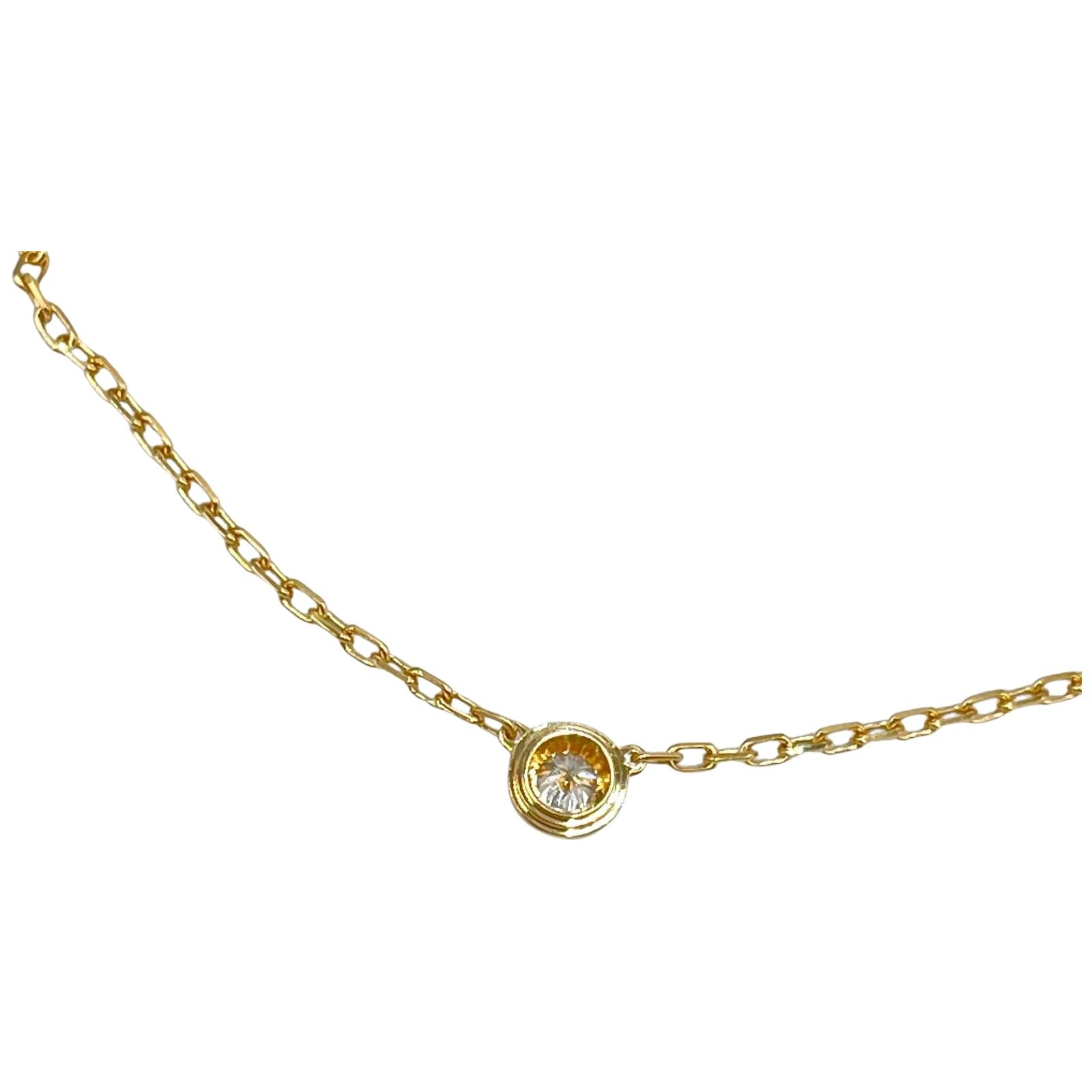 カルティエ CARTIER ネックレス ダムール スモールモデル K18イエロー 
