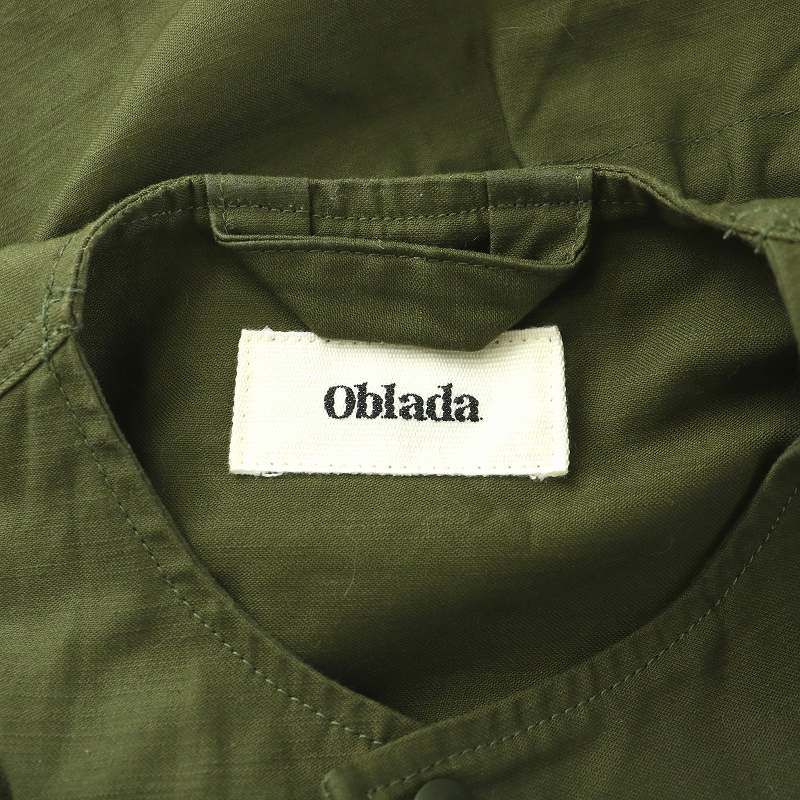 オブラダ Oblada ウォッシュドミリタリージャケット Washed Military