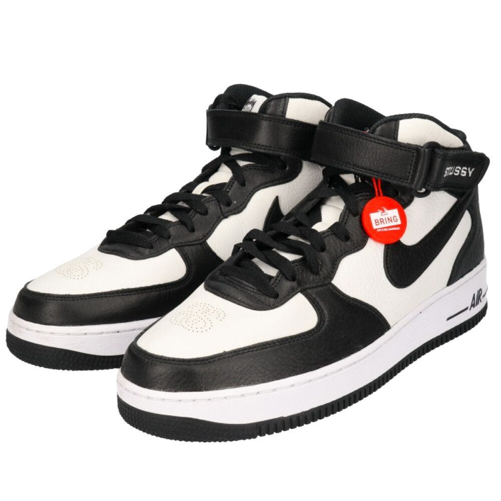 NIKE (ナイキ) ×STUSSY AIR FORCE1 07 MID SP BLACK LIGHT BONE DJ7840