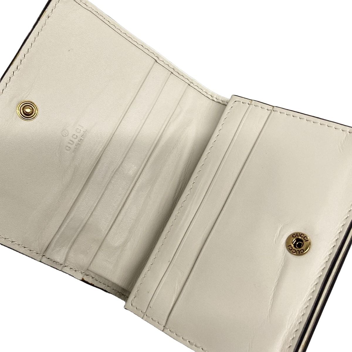 GUCCI(グッチ) 2つ折り財布 クイーン マーガレット 476072 アイボリー  
