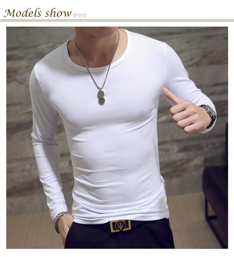 2枚入り 長袖 tシャツ メンズ 長袖tシャツ Vネック ラウンドネック 丸首 スリム 細身 肌着 インナー アンダーシャツ インナーシャツ インナーtシャツ ストレッチ 薄手 スポーツウェア ルーム mcqgkd0624 DECORATOM_COM_BR