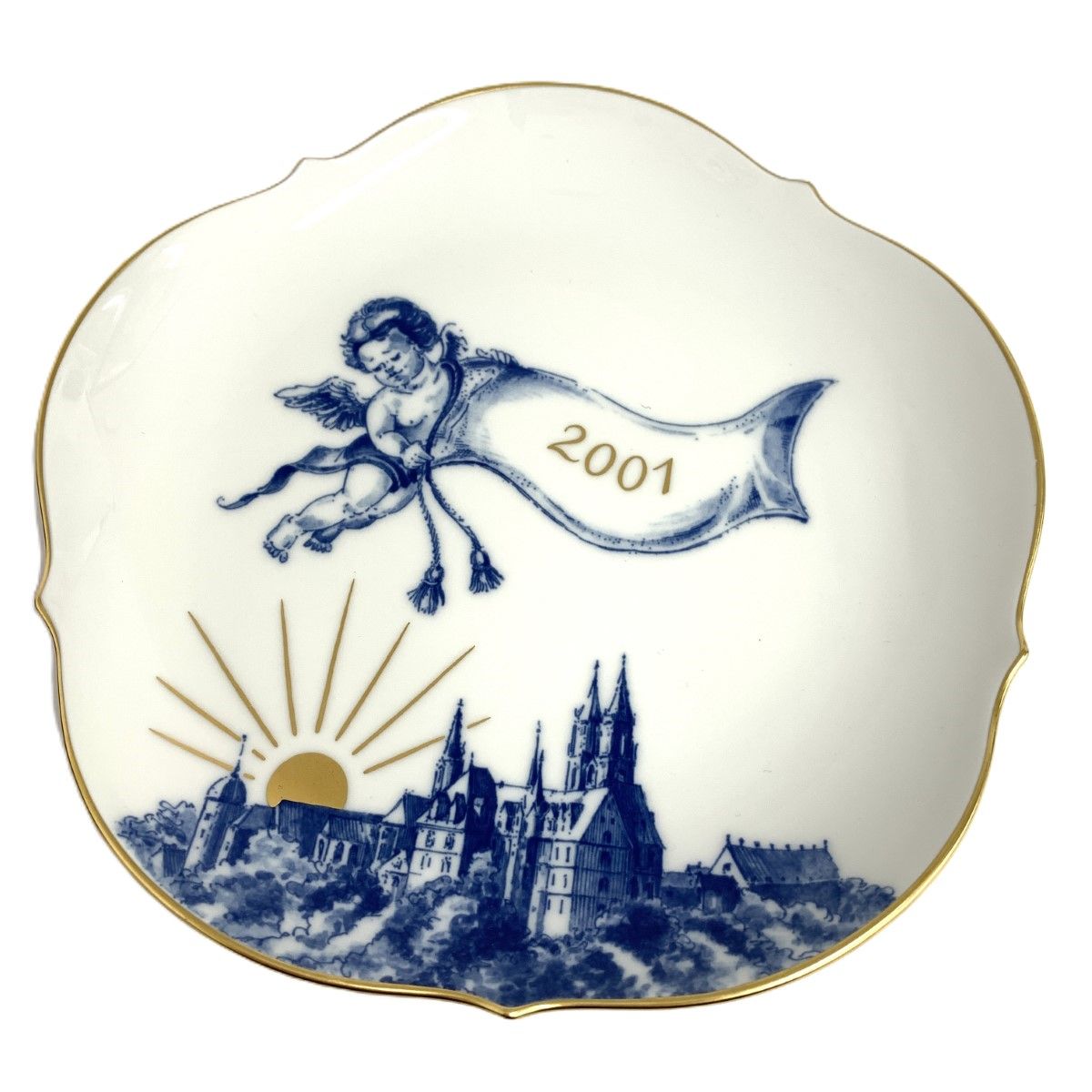 額入 Meissen マイセン 郵便蒸気船 ( ソルヴェイ号 ) 2001年イヤー