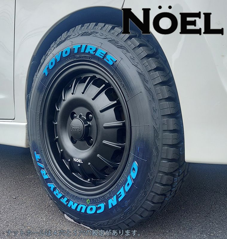 デイトナ 14-6.0J＋30 4-100 ホワイト タイヤ付4本セット 165/80R14 TOYO OPENCOUNTRY R/T プロボックス (W2410＋S)