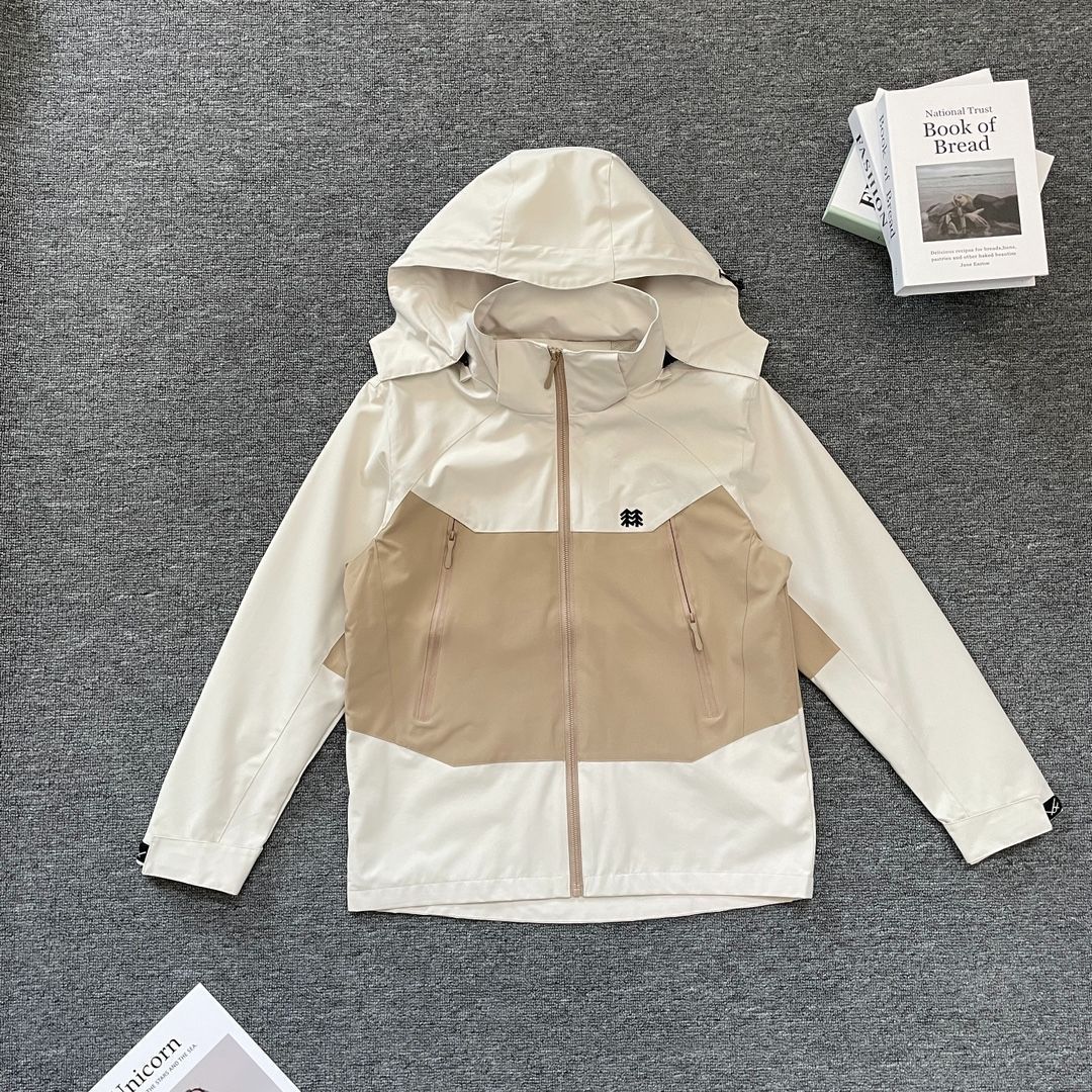 S ORT コロン Kolon 新モデル 男女兼用のアウトドア登山用フード付き風防ぎ 防水ライダージャケット アウター -MM輸入