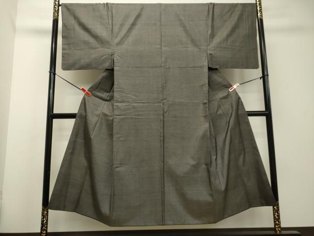 平和屋着物○男性 本場染大島紬 アンサンブル 亀甲柄 証紙付き 正絹