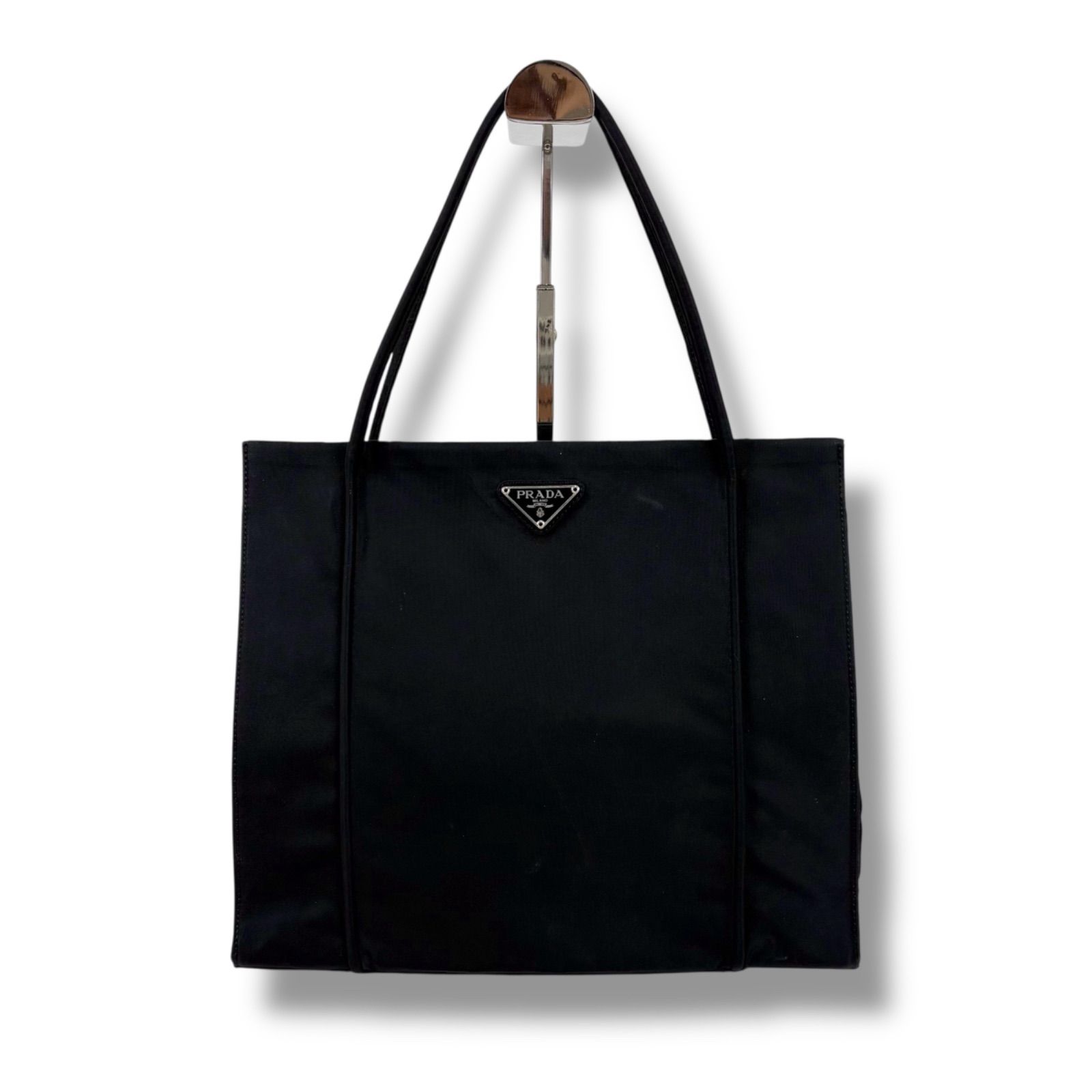 PRADA プラダ トライアングルロゴ ミニトートバッグ テスート