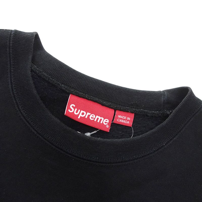Supreme Aerial クルーネック スウェット M ブラック Aerial Crewneck | Supreme 20fw