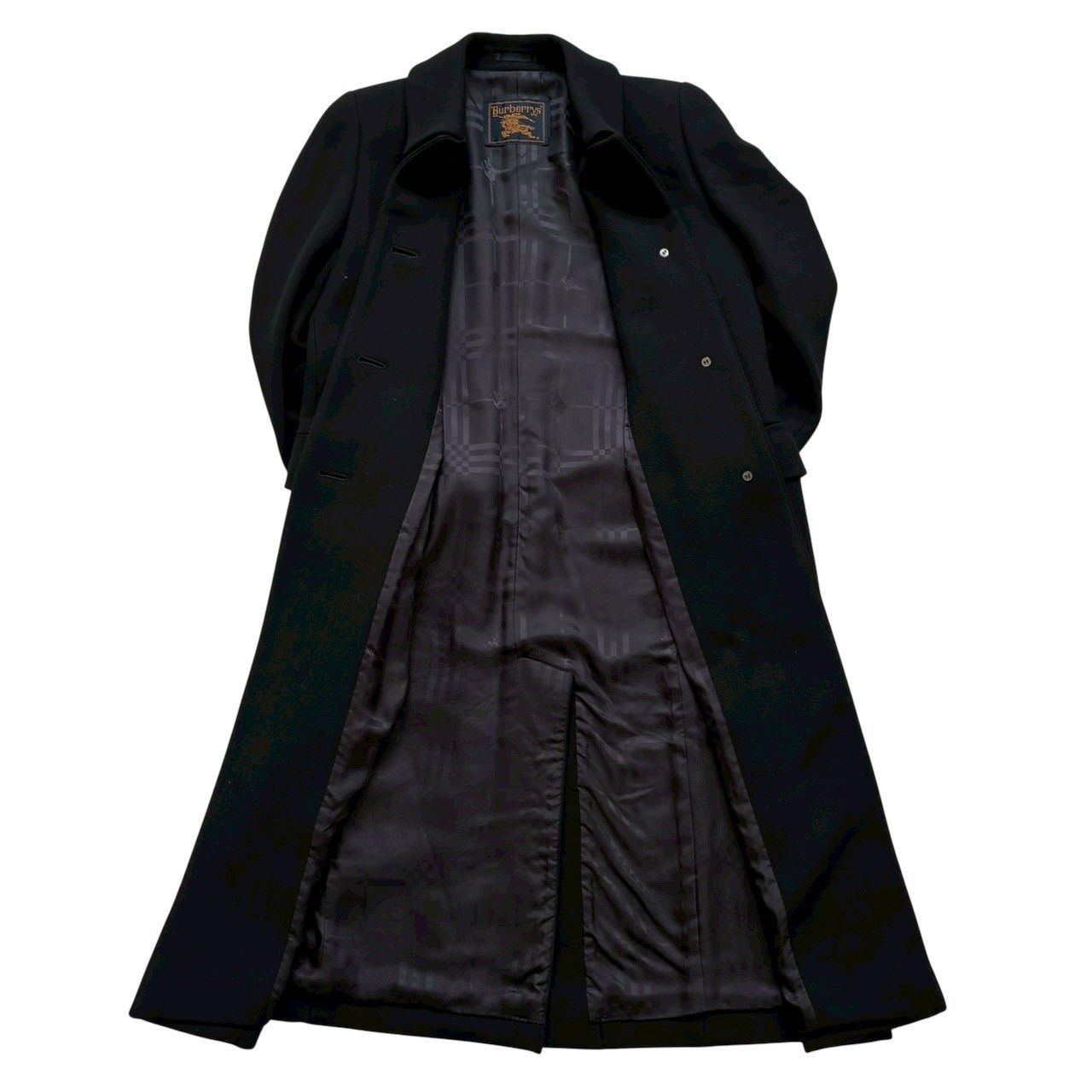 ◇ Burberrys バーバリーズ 長袖 コート 11AR ブラック * ◆ 1002796432149 ◇ BURBERRYS バーバリーズ 肩パット入り ウール 秋冬 長袖 チェスター