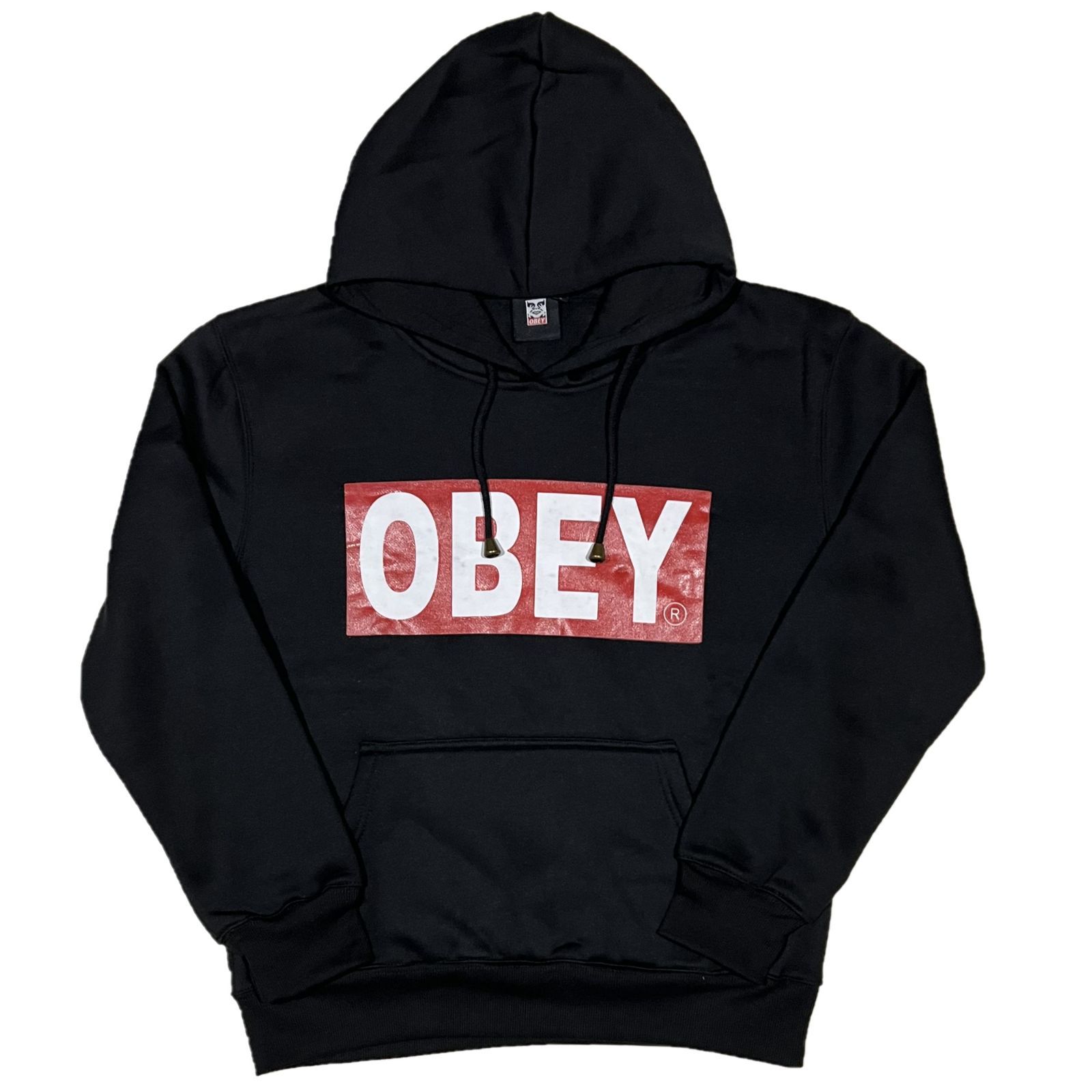 OBEY オベイ プルオーバーパーカー ブラック - メルカリ