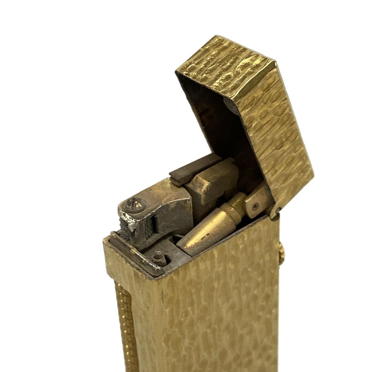 ダンヒル dunhill/ALFREDDUNHILL 金属素材 ゴールド 着火確認できず ライター dunhill⁄ALFREDDUNHILL(ダンヒル) ネクタイピン - ゴールド×黒 - メルカリ