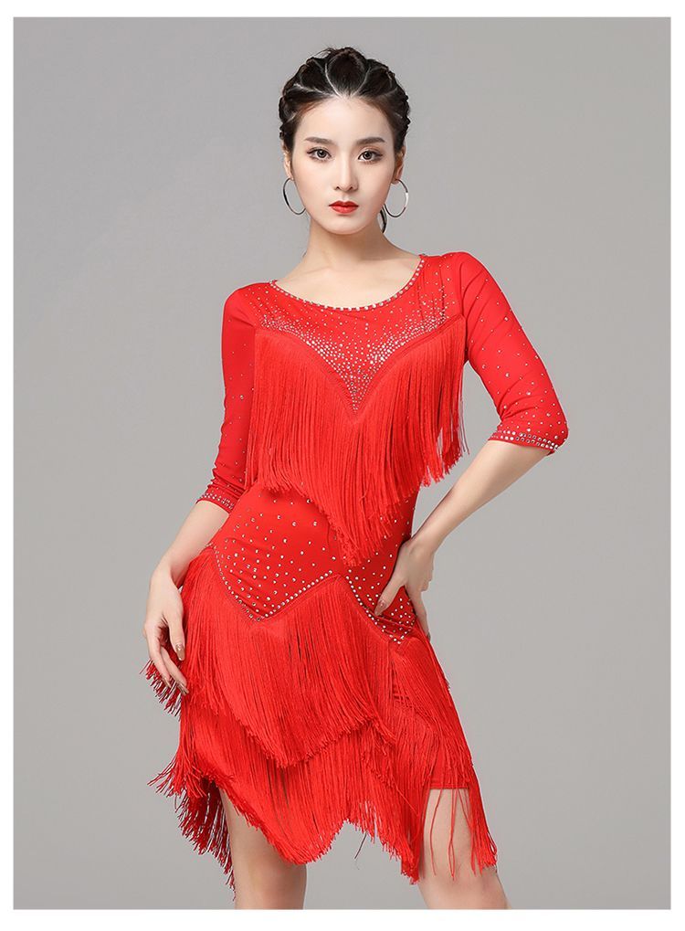 ドレス 流蘇付き