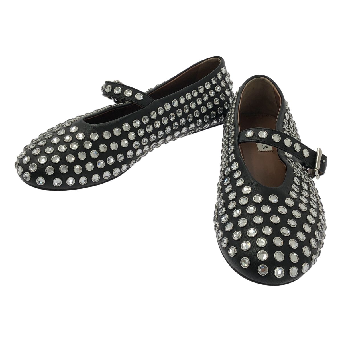ALAIA / アライア | ラインストーン ラムスキン製 バレリーナ