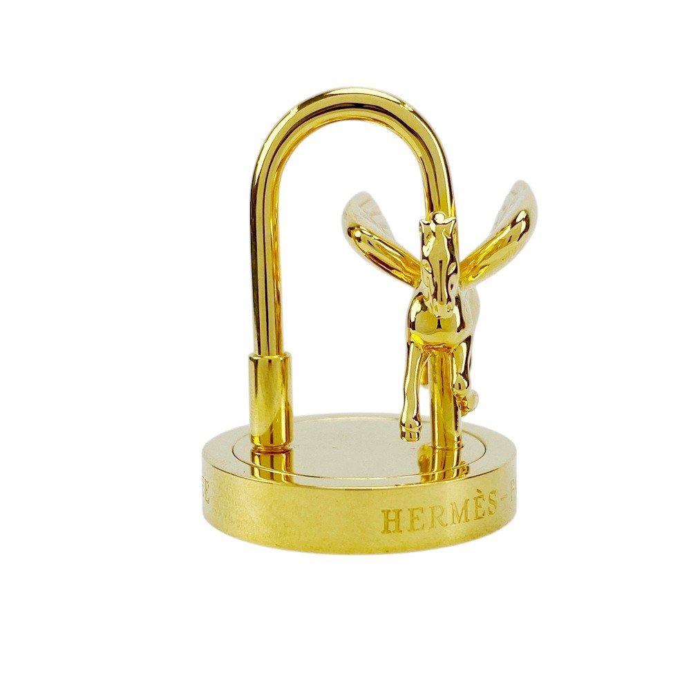 【極美品】エルメス　ペガサス　カデナ　チャーム/キーホルダー HERMES - 【本物保証】 箱付 超美品 エルメス HERMES カデナ