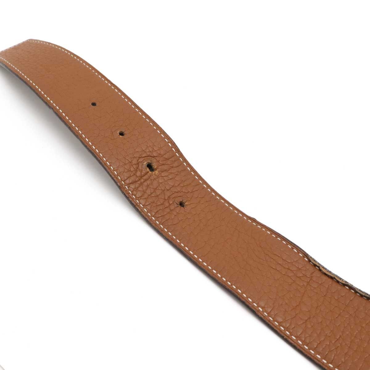 HERMES リバーシブルベルト ブラウン H 金具 HERMES エルメス ベルト