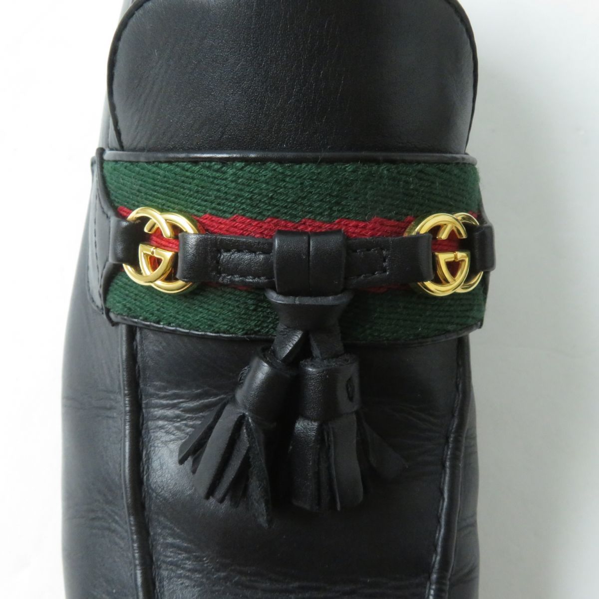 美品☆GUCCI グッチ 624316 インターロッキングG金具付 ウェブ