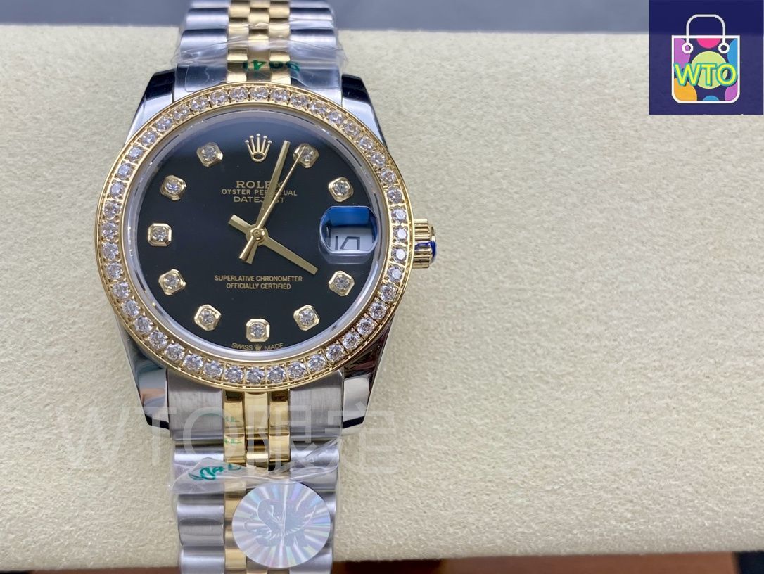 今日 Rolex ロレックス デイトジャストシリーズ レディース 31mm ダイヤベゼル