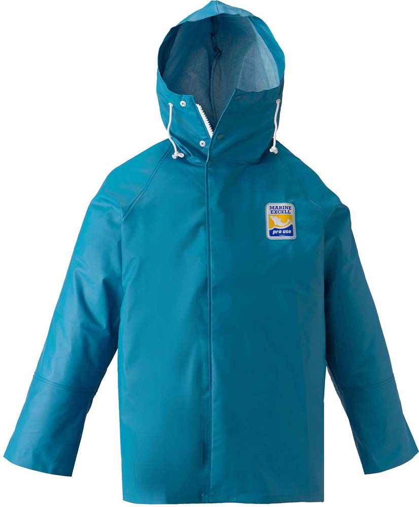 ロゴス LOGOS アウトドア マリンエクセル パーカー ターコイズ L ジャケット 防水 撥水 レイン 水産業 遠洋 中近海作業 湾岸作業 養殖業
