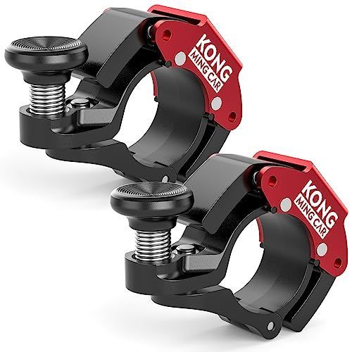 レッド×2（2セット） KONG 自転車 ベル さわやかな音色 消音機能付き 軽量 大音量 アルミ製 サイクルベル レッド 2セット （KO-280）