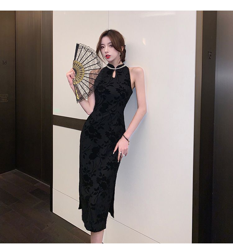 黒のチャイナドレス 女性用