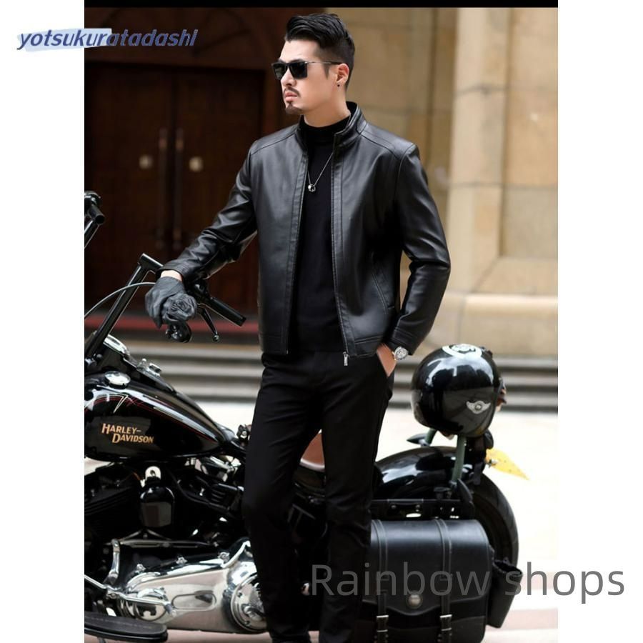牛革バイクジャケット　ライダースジャケット　バイクウェア　本革　レザージャケット　牛革ジャケット　革ジャン　新品メンズ バイク レザージャケット クーポンで10％OFF バイク