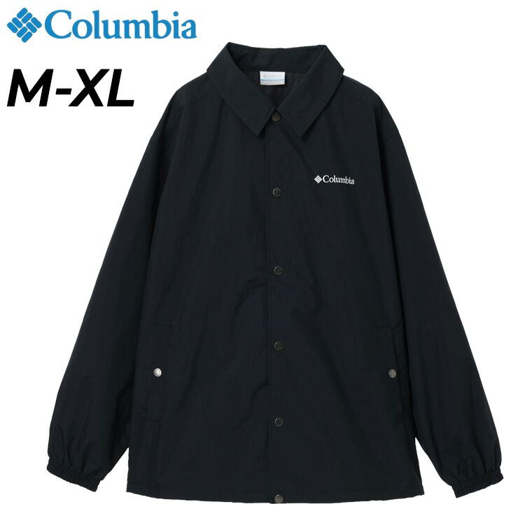 ココロンビア コーチジャケット メンズ アウター Columbia デミッドナイトロードジャケット 裏メッシュ ウェア はっ水 ナイロンジャケット キャンプ 釣り 野外 メンズウエア 服 |PM0553